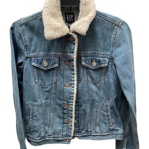 ❤️ GAP SHERPA ICON DENIM JEAN JACKET SIZE XS